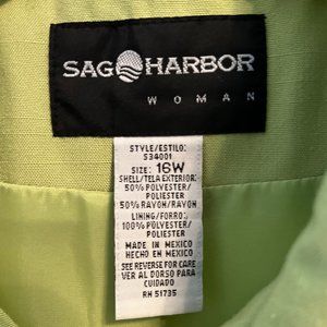 VINTAGE SAG HARBOR LIME GREEN BLAZER
